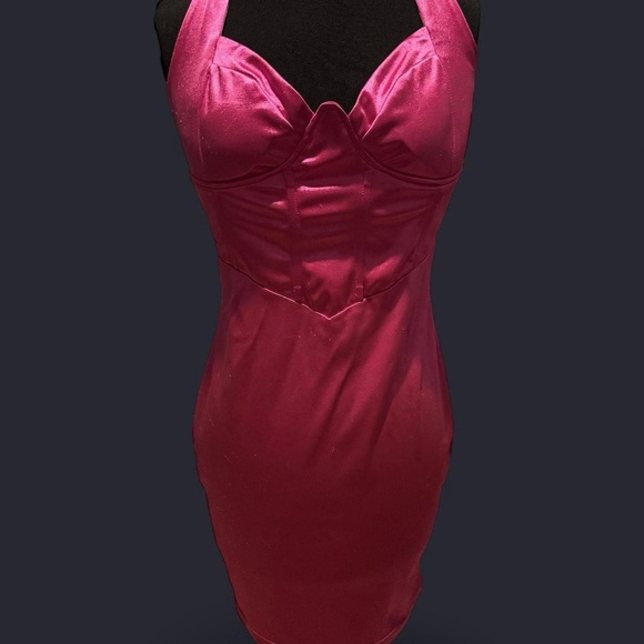 Better Be Dresses & Skirts - Better Be Vibrant Pink Satin Fabric
